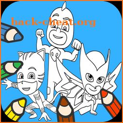 Hero PJ  Coloring Mask Book icon