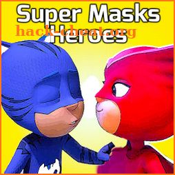 Heroes masks Coloring super cat icon