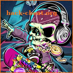 Hip Hop Skull Live Wallpaper Themes icon