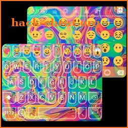 Holi Art Emoji Keyboard Theme icon