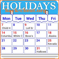 Holiday Calendar Free icon