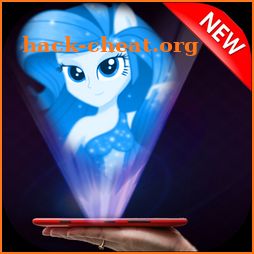 Hologram Fluttershy Rarity Rainbow Dash Pony Girl icon
