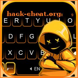 Hoodie Mask Boy Keyboard Background icon