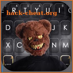 Horror Bear Mask Keyboard Background icon
