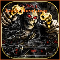 Horror Skull Gun Keyboard Theme icon