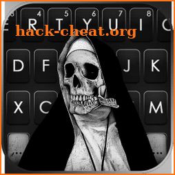 Horror Skull Nun Keyboard Background icon