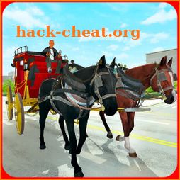 Horse Cart Transport Taxi Game icon