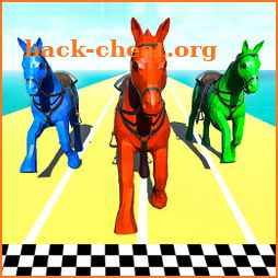 Horse Run Fun Race 3D Games icon