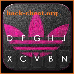 Hot Pink Leather Sports Keyboard Theme icon