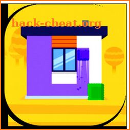 House painting –flood fill colour icon