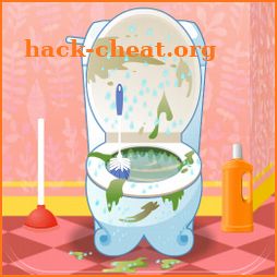 Housekeeper Bathroom Cleaning and Washing icon