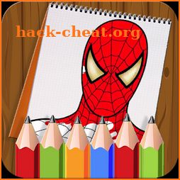 How to color Spider Man for fans icon