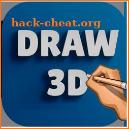 How to draw 3D Drawing step by step easy icon