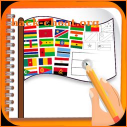How to draw flags of Africa icon