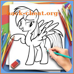 How to draw Little Pony icon