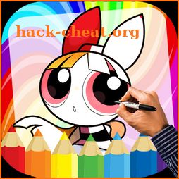 How To Draw PowerPuf girls - girls coloring book icon