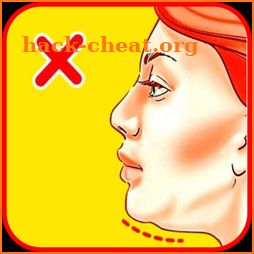 How to remove the second chin icon