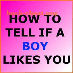 HOW TO TELL IF A BOY LIKES YOU icon