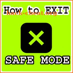 How to turn off safe mode icon