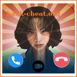 HoYeon Jung squid player 067 fake call video&chat icon