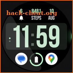 Huge Time: Wear OS watch face icon