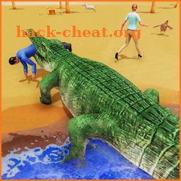 Hungry Crocodile Beach City Attack Simulator 2019 icon