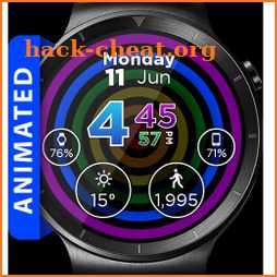 Hypnotic Rainbow Watch Face icon