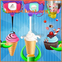 Ice Cream Cone Cupcake Factory: Candy Maker Games icon