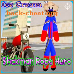 Ice Cream Stickman Rope Hero icon