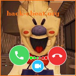 Ice Cream video call and chat icon