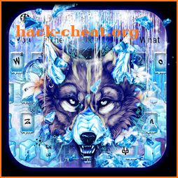 Ice Wolf Keyboard Theme icon