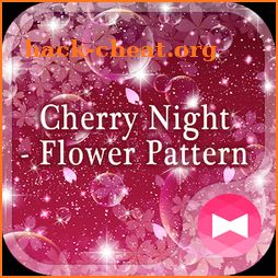Icon Wallpaper Cherry Night - Flower Pattern Theme icon