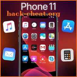 iLauncher Phone 11 Max Pro OS 13 Black Theme icon