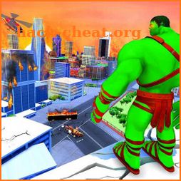 Incredible Green Monster Superhero City Battle icon