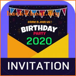 Invitation maker 2020 Free Birthday, Wedding card icon