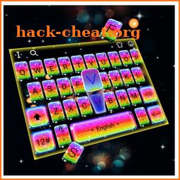 Inviting Glisten Colorful Rainbow Keyboard icon