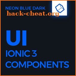 Ionic 3 UI/UX Multipurpose Theme - Neon Blue Dark icon