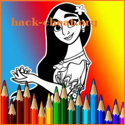 Isabela Encanto Coloring Book icon