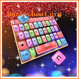 Jazzy Colorful Glitter Keyboard icon
