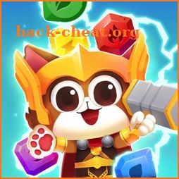 Jewels Thunder Cat Match 3: Lost Temple icon