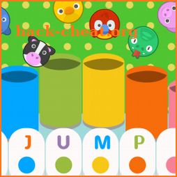Jumping animals piano ( Free educational game ) icon
