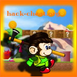Jungle monkey run game 2D icon