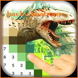 Jurassic Color By Number: Dinosaur Pixel Art icon