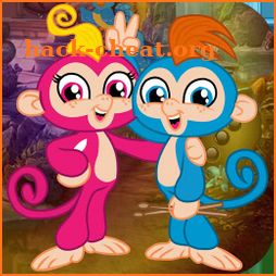 Kavi Escape Game 556 Couple Monkey Rescue Game icon