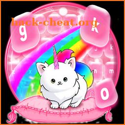 Kawai unicorn cat Keyboard Theme icon