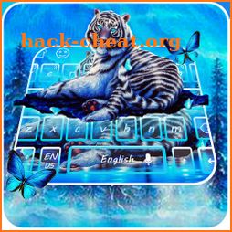 Keyboard Blue Tiger icon