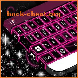 Keyboard Neon Pink icon