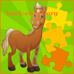 Kids Jigsaw Puzzle Horses icon