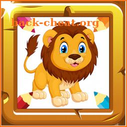 Kids Lion Coloring Book icon