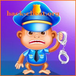 Kids police baby pig detective icon